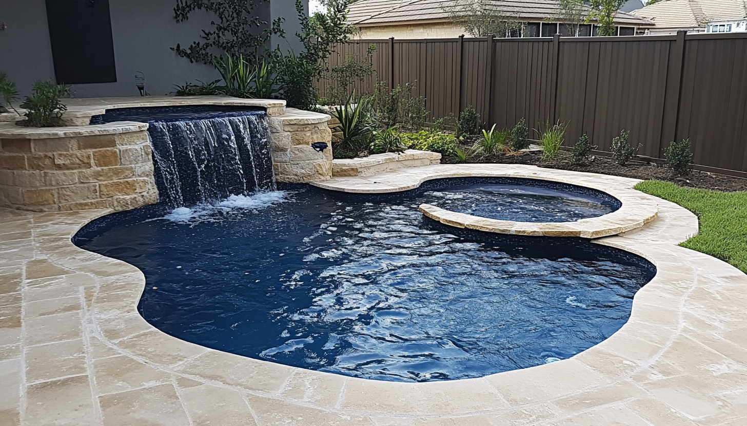 Large Family Pool with Integrated Spa